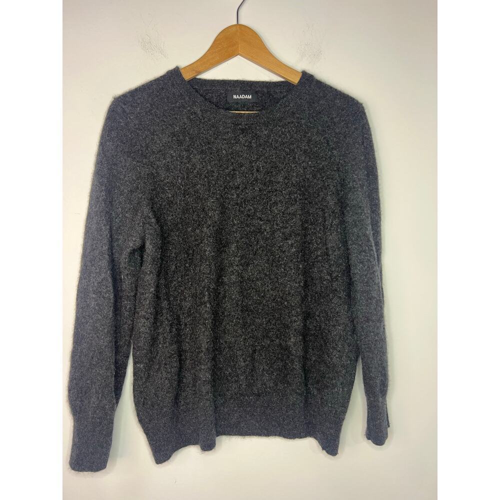 Naadam Sweater Womens XL Cashmere Sweater Smoke Color Casual 100% Cashmere